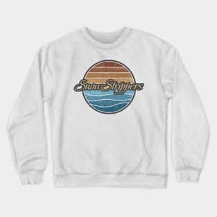 Snow Strippers Retro Waves Crewneck Sweatshirt